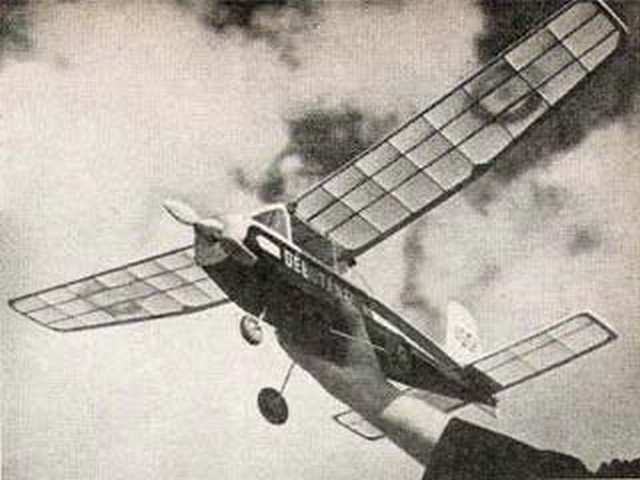 Debutante by Vic Smeed - Free Flight / RC Model - Laser cut Balsa/Ply Parts set