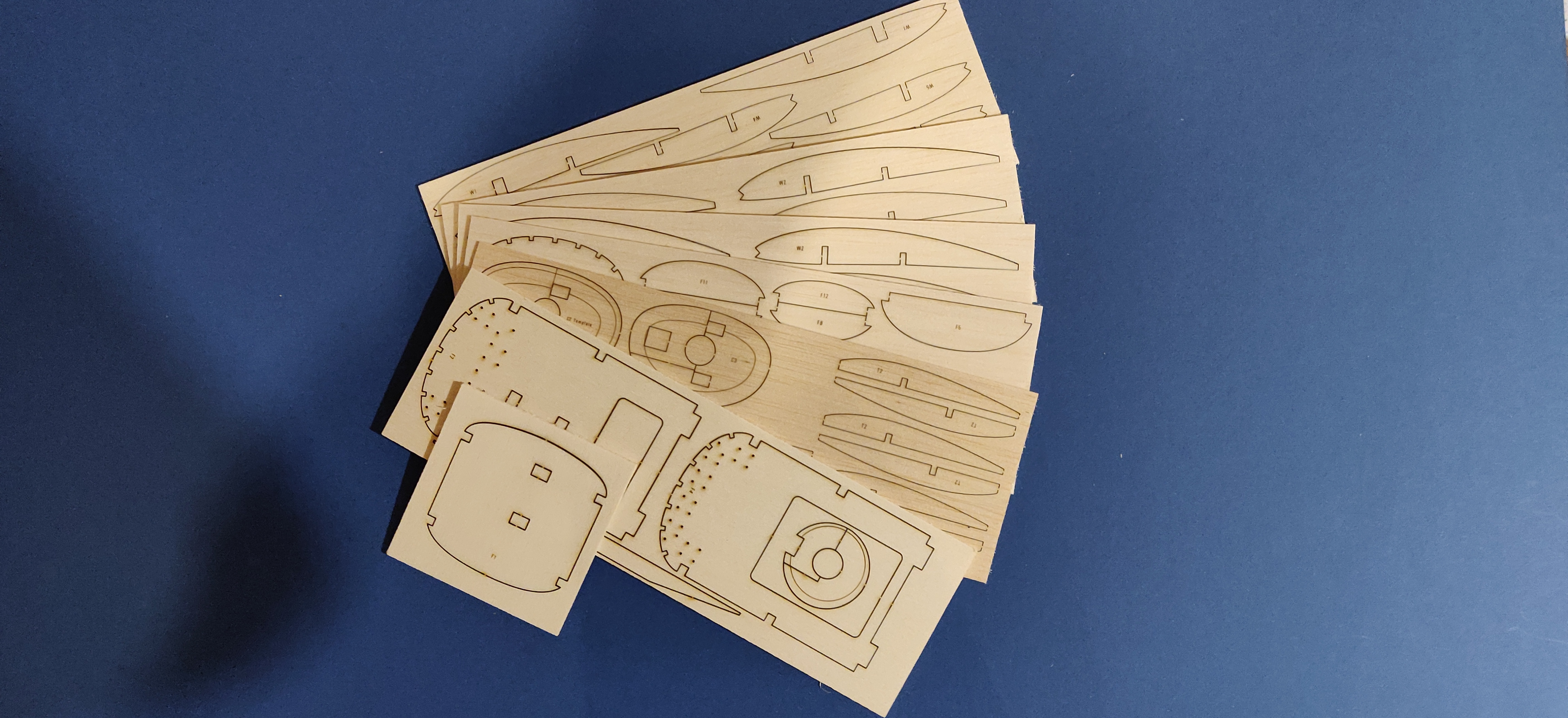 Debutante by Vic Smeed - Free Flight / RC Model - Laser cut Balsa/Ply Parts set