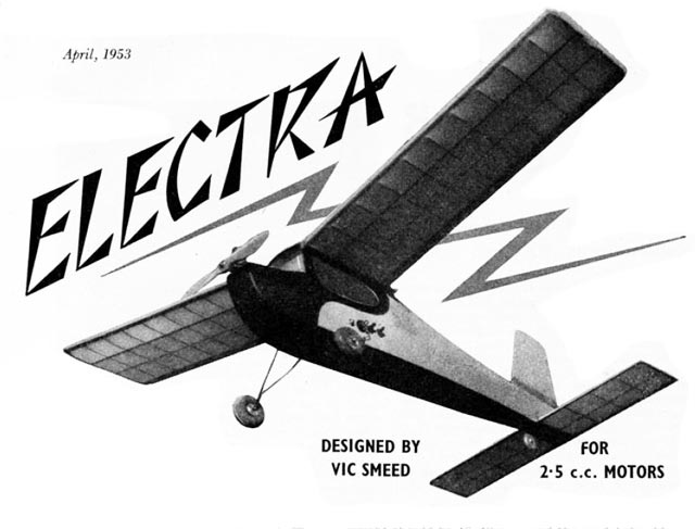 Electra by Vic Smeed - RC Cabin Model Aeroplane - Laser-cut Balsa Rib Set