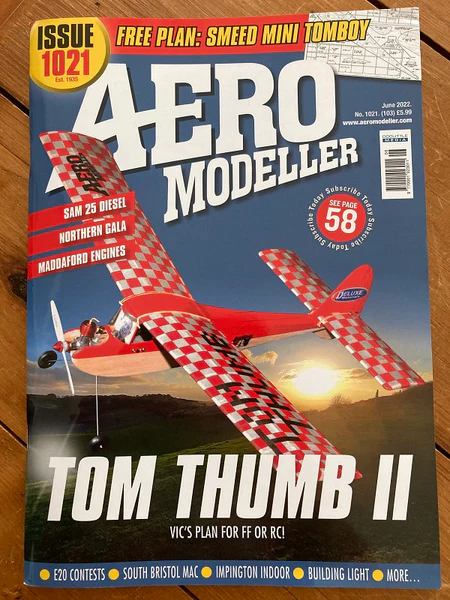 Tom Thumb II /Vic Smeed - 26" Version Model plane - Laser cut Balsa/Ply part Kit