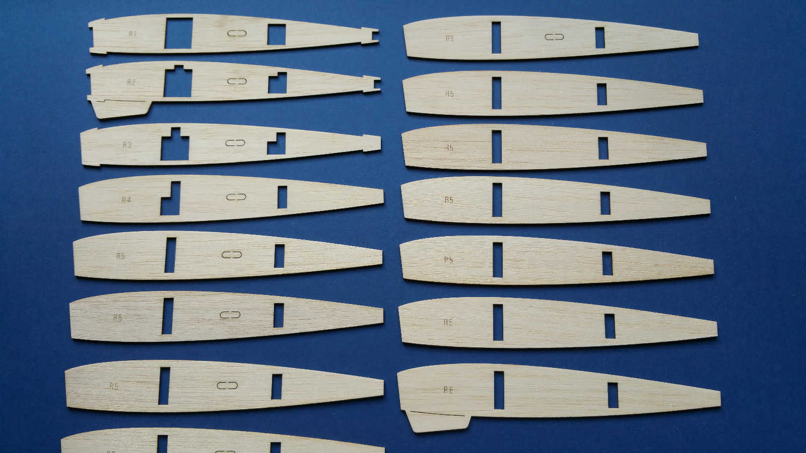 Falcon 56 mk1 - Carl Goldberg RC Sports Model - Laser-cut Balsa Wing RIB SET