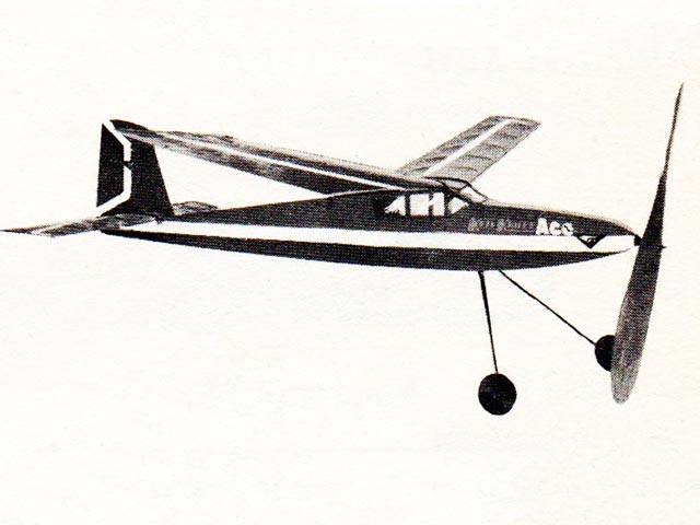 Keil Kraft Ace - Free Flight Rubber Model - Laser-cut Balsa Part Kit
