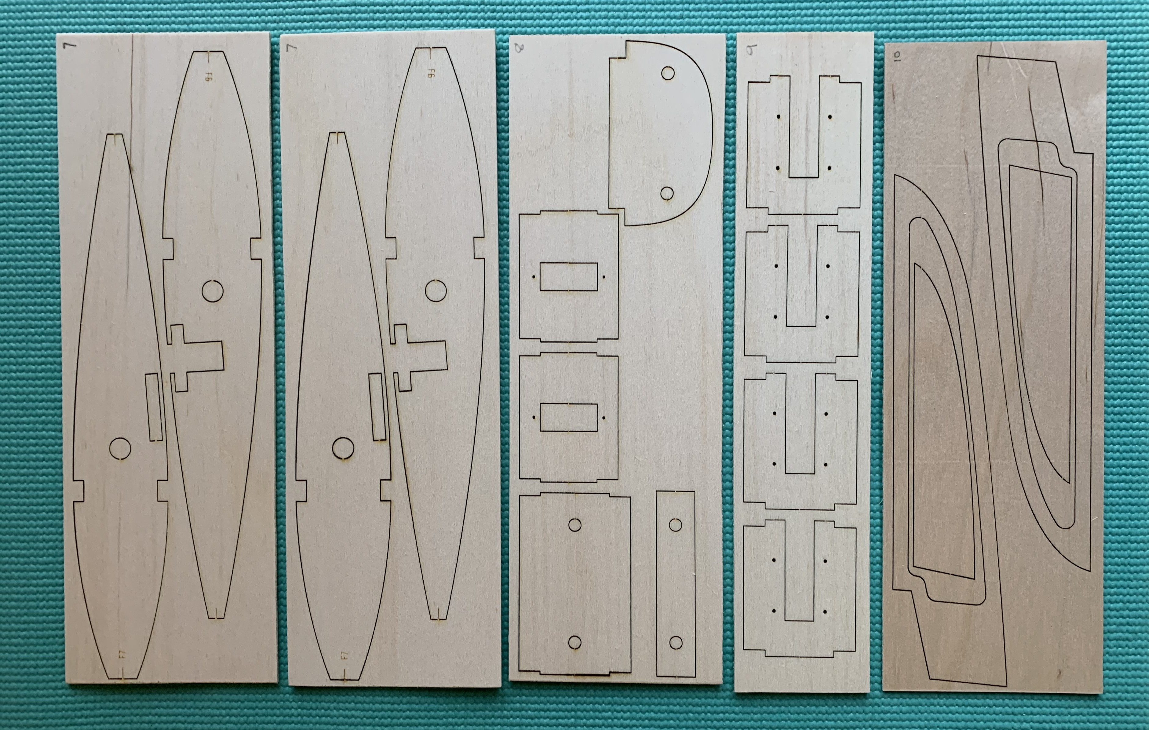 Blue Angel by MK ~ RC Aerobatic Model plane ~ Laser-cut Balsa Ply Parts Set