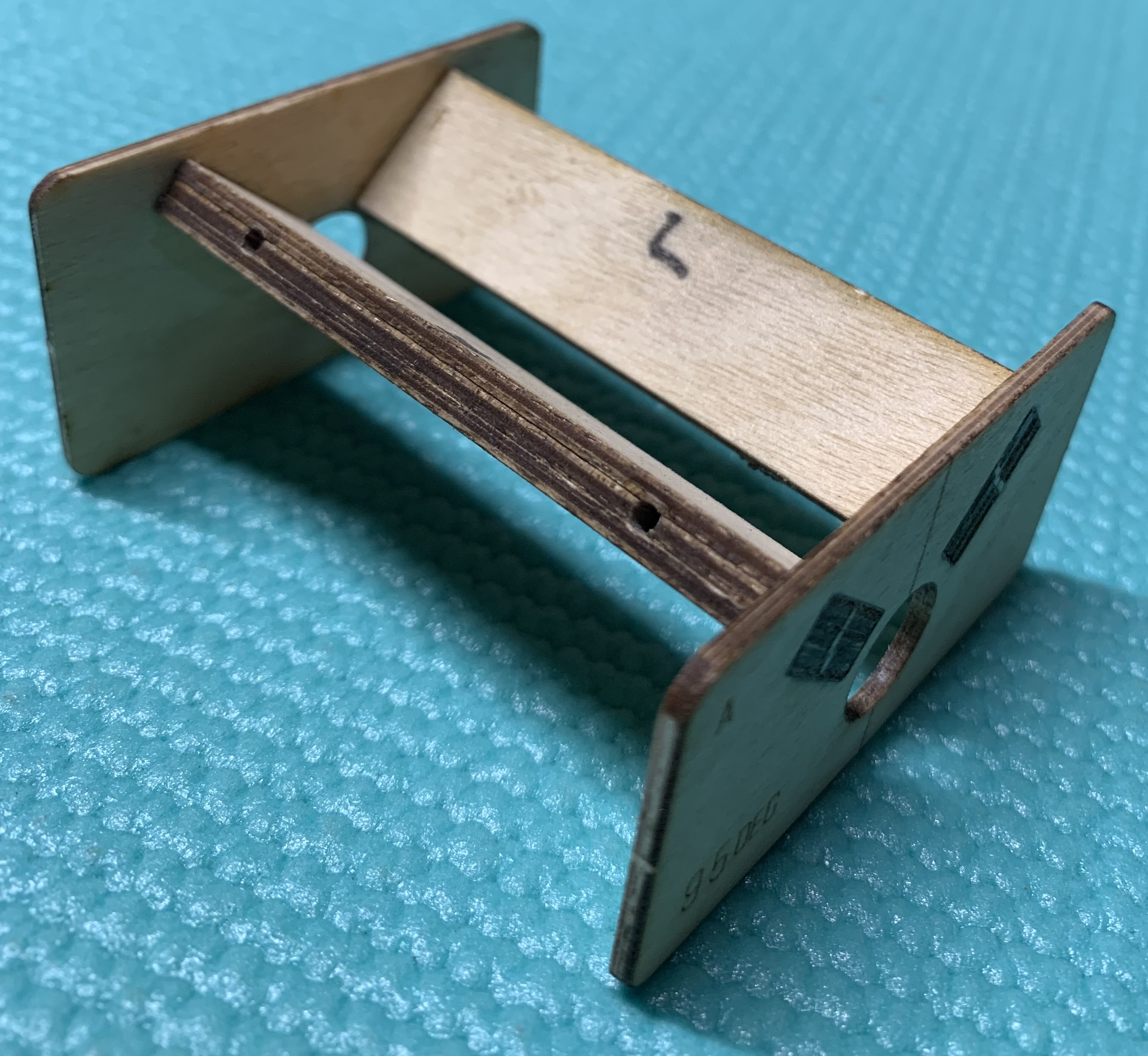 SH-4 ~ 95 deg V-Tail boom drill jig ~ Laser Cut Ply