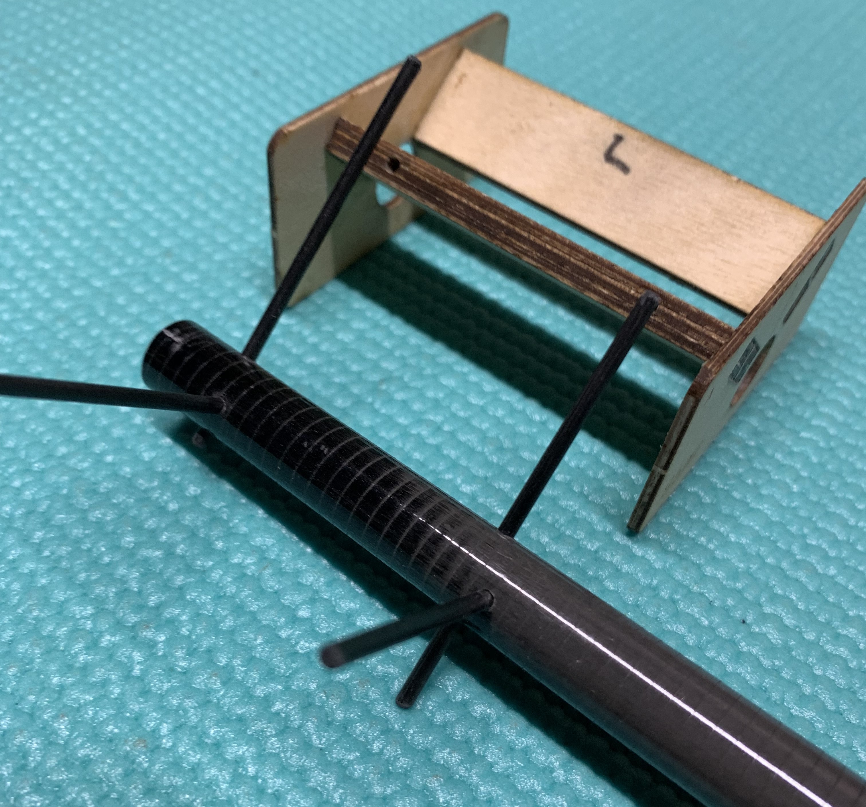 SH-4 ~ 95 deg V-Tail boom drill jig ~ Laser Cut Ply