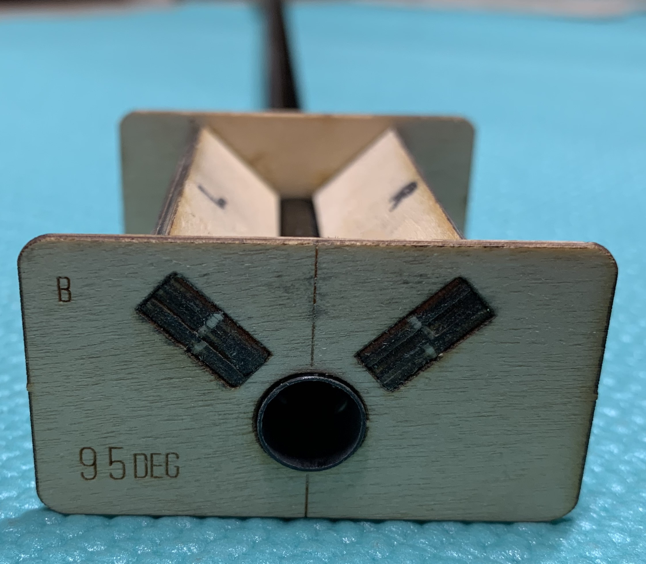 SH-4 ~ 95 deg V-Tail boom drill jig ~ Laser Cut Ply