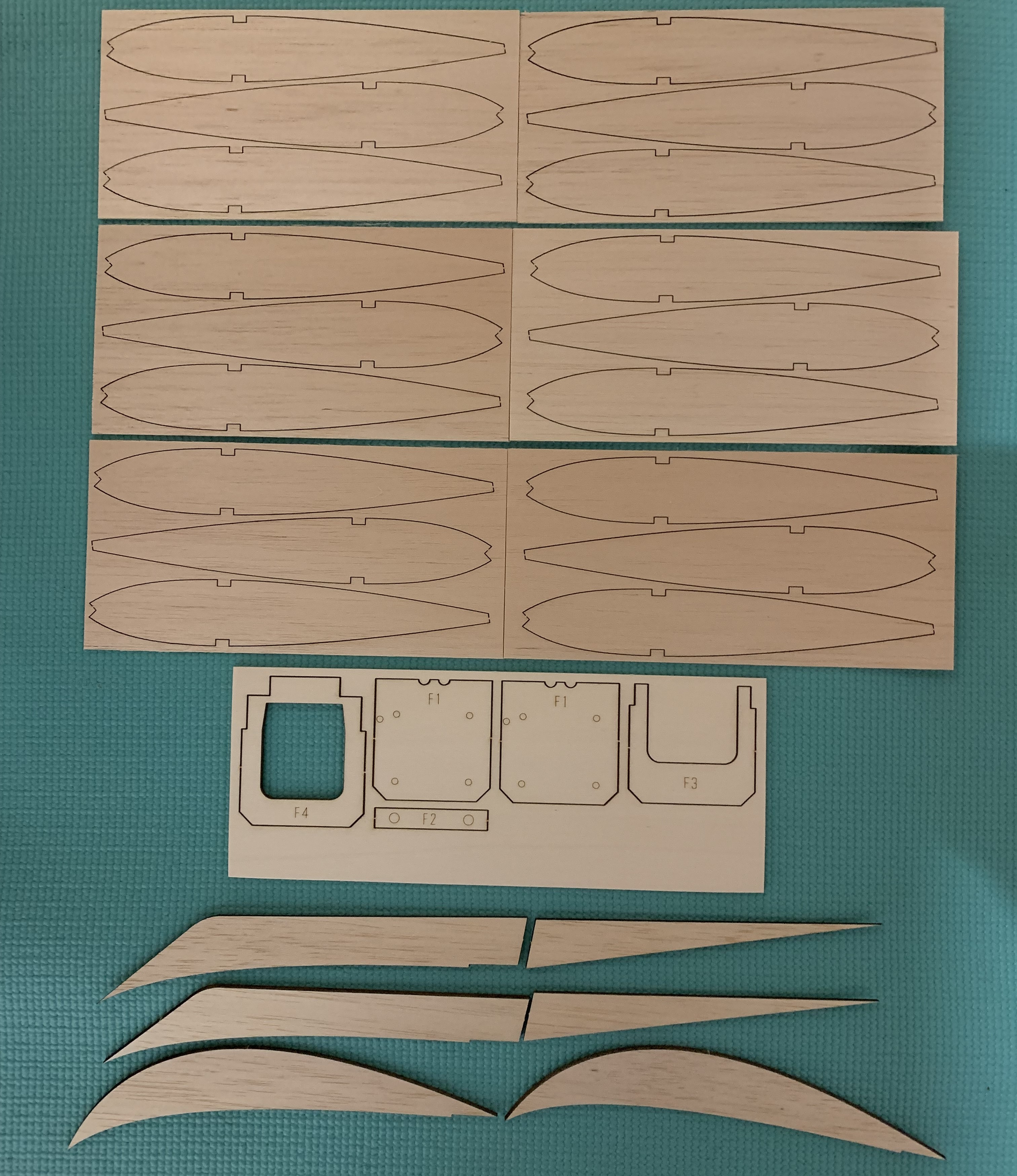 Sig Wonder - RC Sports Model Aircraft - Laser-cut RIB & Former Set