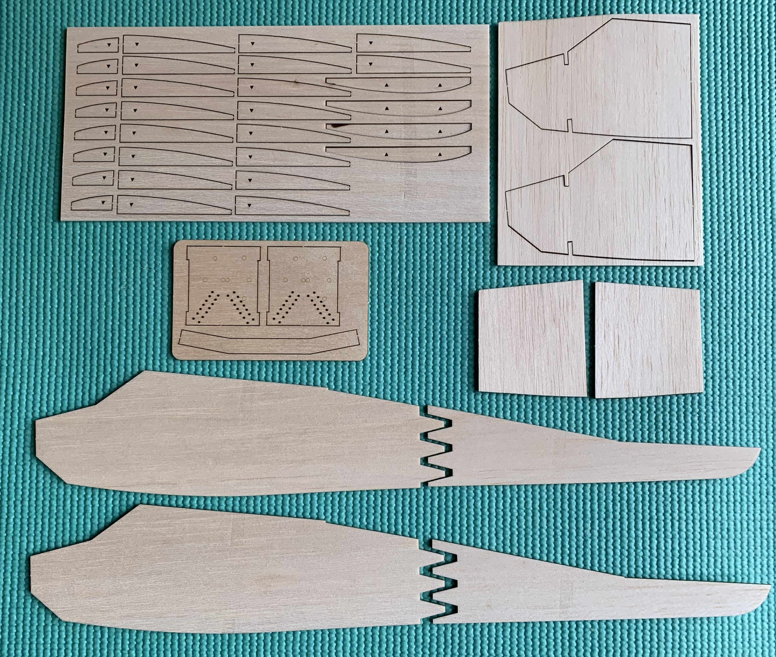 Japp - Aeromodeller 1967 Single channel 20.5" span Sports Model plane - Laser cut Balsa/Ply part Kit