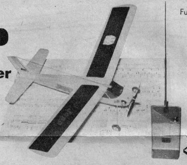 Japp - Aeromodeller 1967 Single channel 20.5" span Sports Model plane - Laser cut Balsa/Ply part Kit
