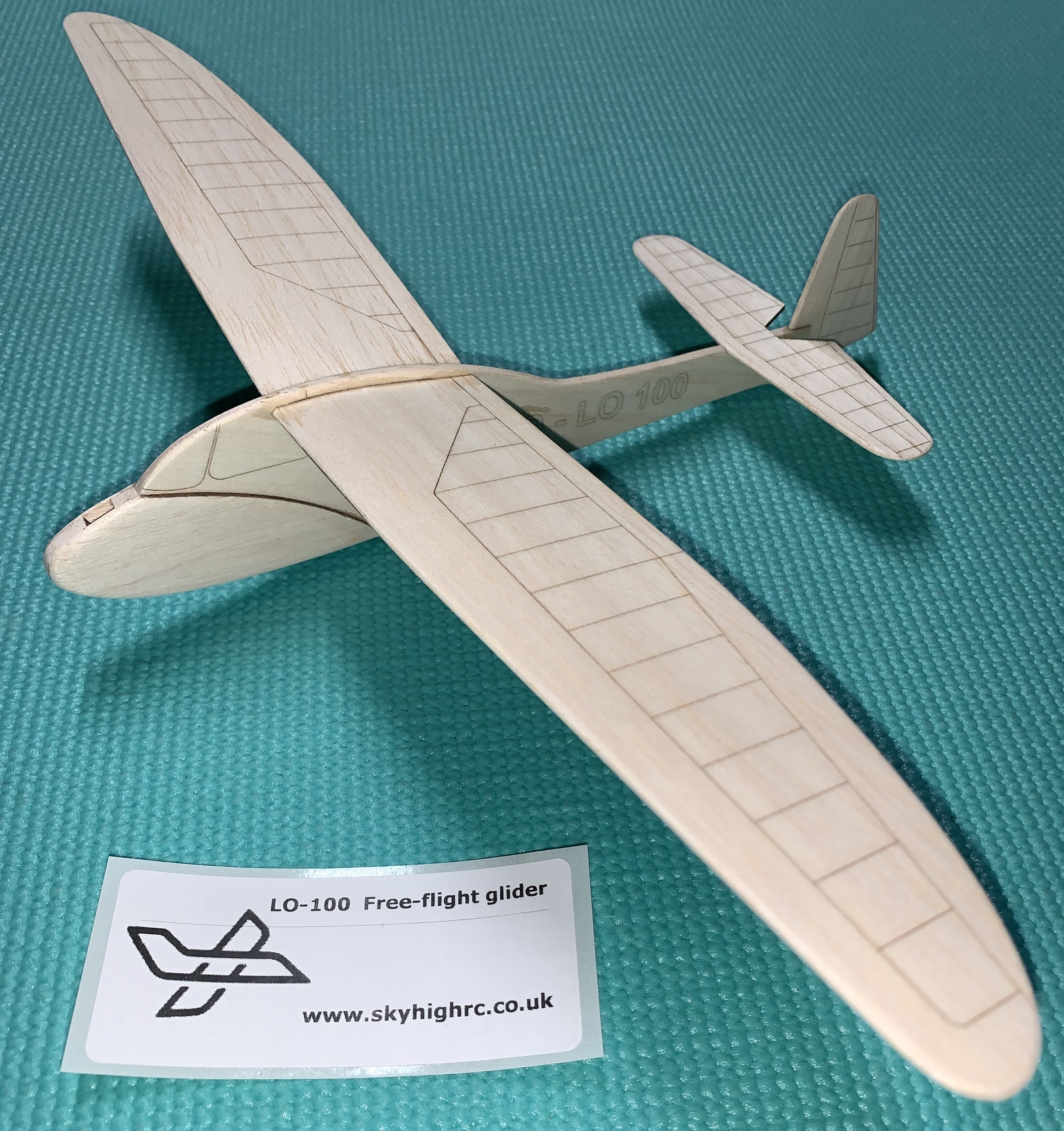 LO-100 Glider - Scale free-flight model glider ~ Laser-cut balsa kit