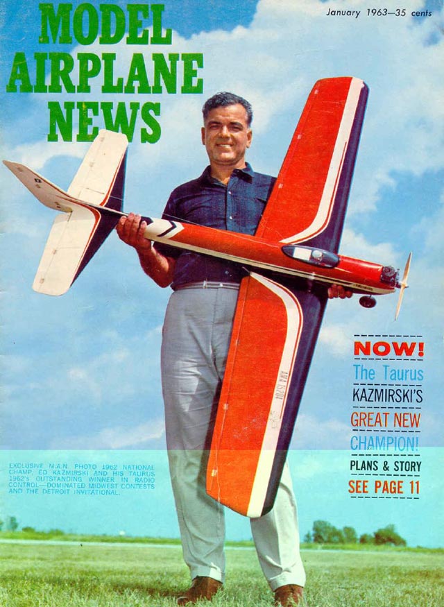 Taurus by Ed Kazmirski- 70" 1963 Aerobatic model - Laser-cut Balsa/Ply Parts Set