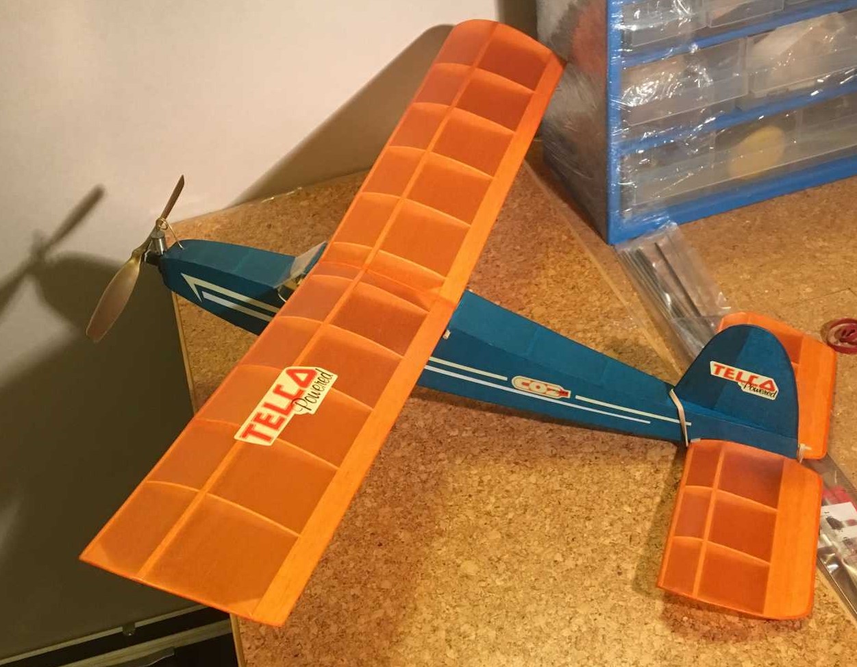 'Robin' - KK Rubber Powered Model Plane - Laser-cut Balsa Parts Set