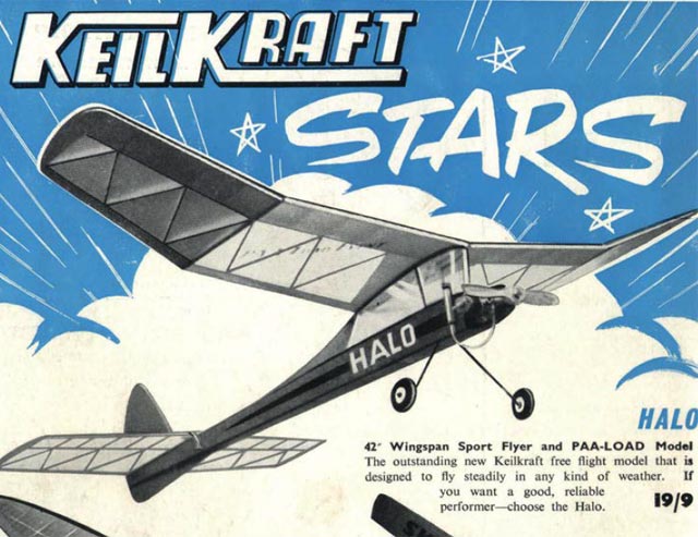 'Halo' - Classic KK Model Aeroplane - Free Flight/RC - Laser-cut Balsa Rib Set