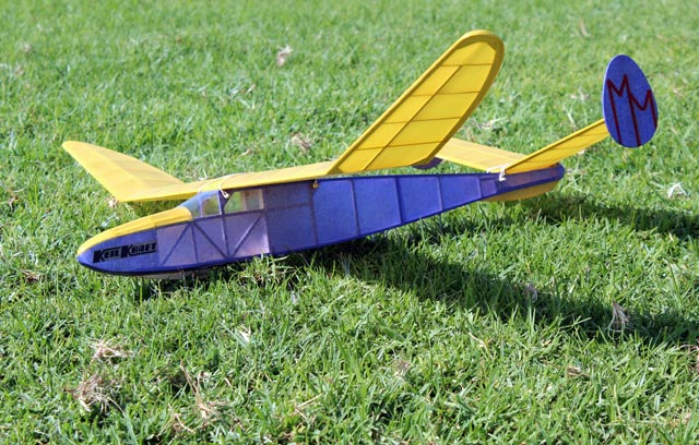 KK Invader - Vintage Tow-line glider - Laser-cut Balsa Parts Set