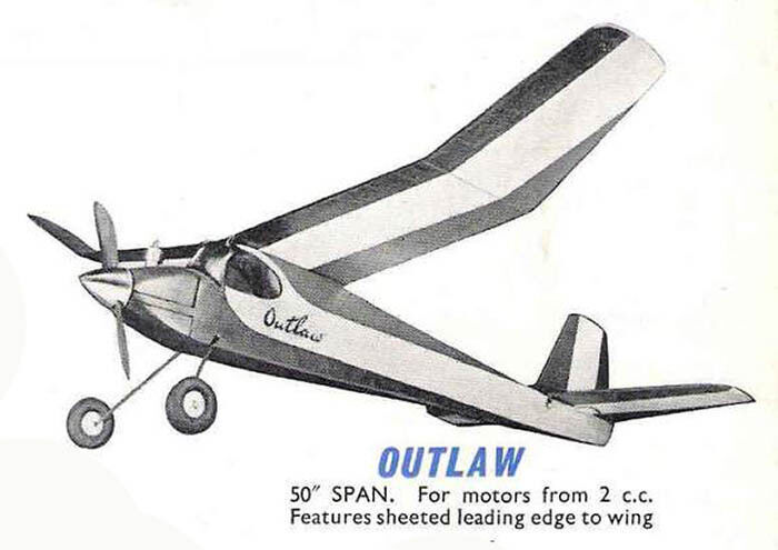 'Outlaw' FF - KK Free Flight Cabin Power Model ~ Laser-cut Balsa Rib Set