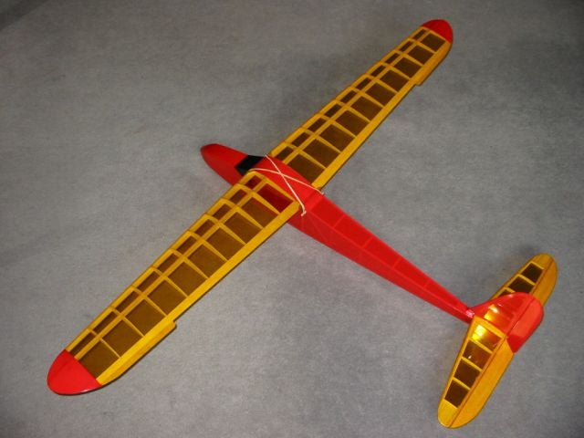 'Soarer Major' - KK Tow-line Model Glider ~ Laser-cut Balsa Rib Set