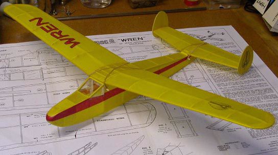 Frog Wren - vintage balsa model glider ~ Laser Cut balsa Parts Set