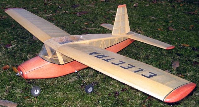 Graupner Electra ~ Classic RC Model aeroplane ~ Laser-cut Balsa/Ply Part Kit