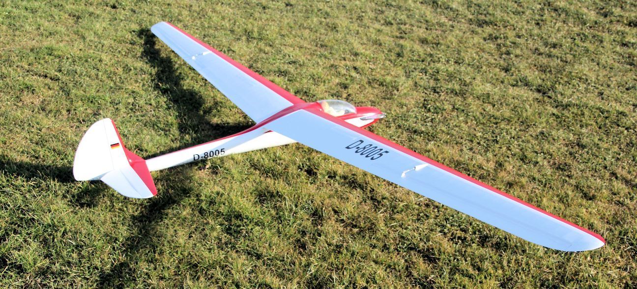 Graupner Weihe 50 - RC 3.2m Scale Model Glider ~ Laser-cut balsa/ply rib set