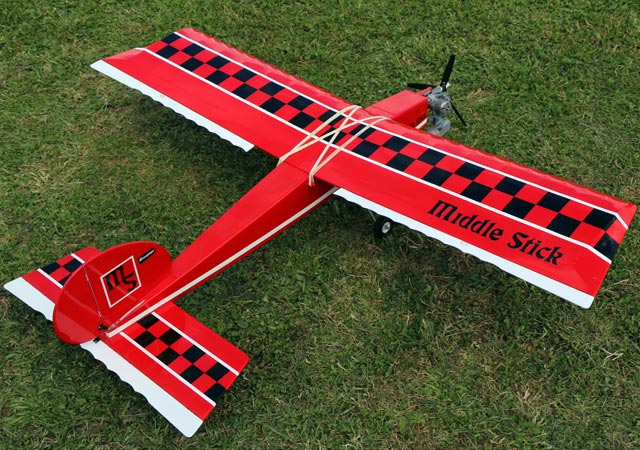 Graupner Middle Stick - RC Sports Fun Model Plane - Laser-cut Balsa Rib Set