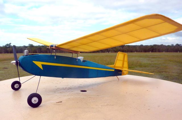 'Rubberdub' by Brian Lewis - Classic Rubber powered Model plane - Laser-cut Balsa Rib Set