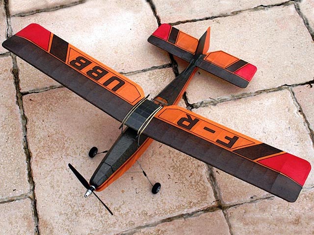 'Rubberdub' by Brian Lewis - Classic Rubber powered Model plane - Laser-cut Balsa Rib Set