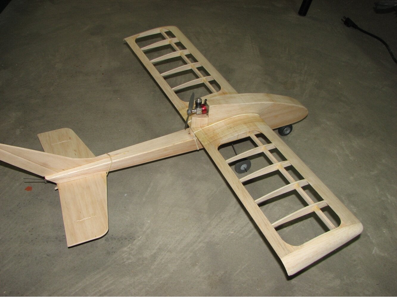 Buzz Bomb by Stu Richmond ~ RC pusher model - Laser-cut Balsa Parts Set