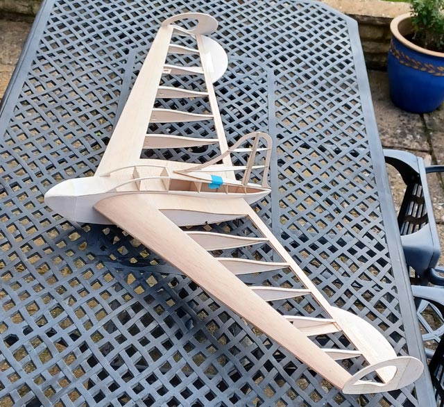 Veron Kiwi ~ Vintage Model Flying Wing ~ Laser-cut Balsa Rib Set