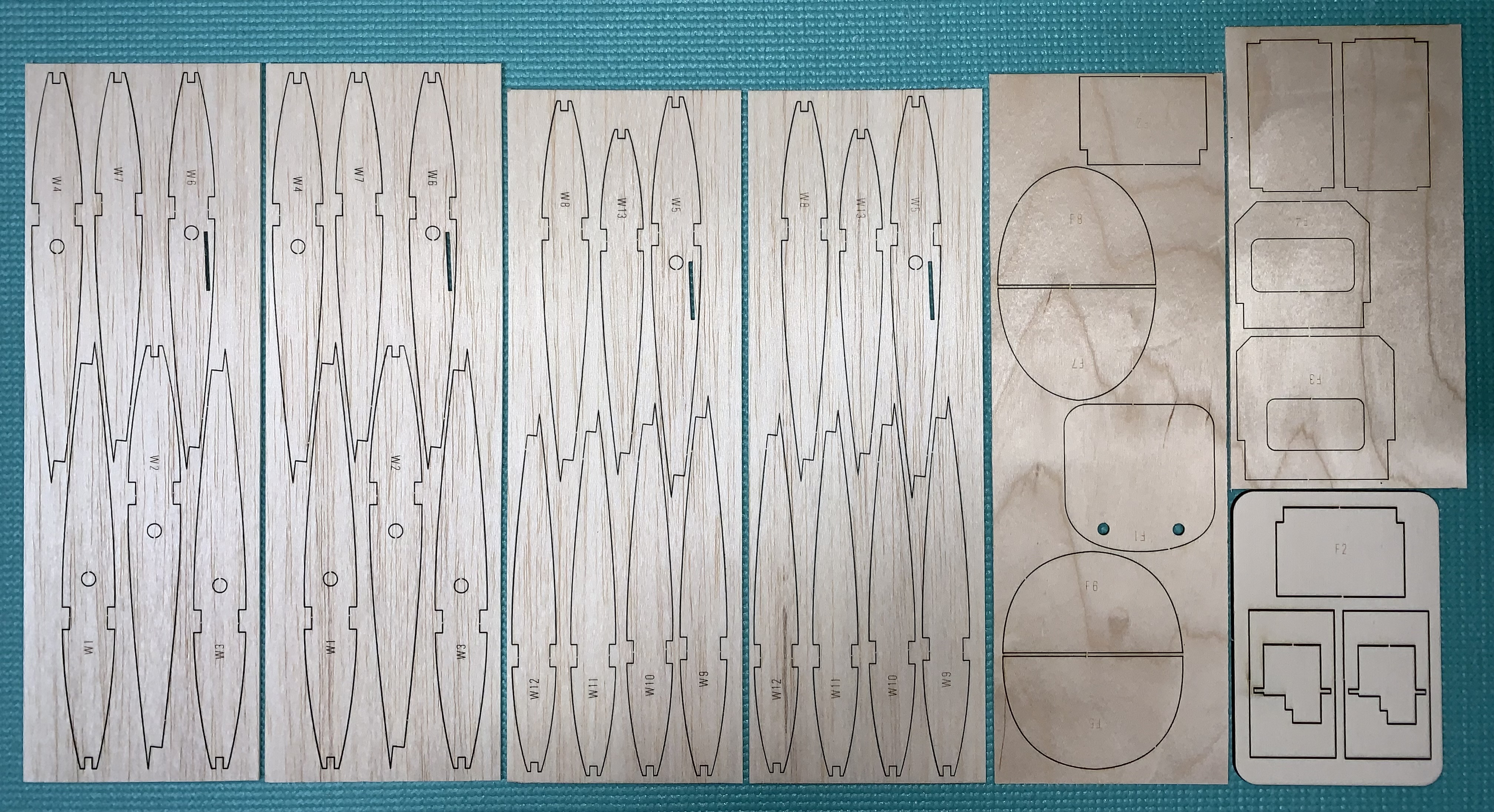Phase 2 by Chris Foss ~ RC Aerobatic Slope Soarer ~ Laser-cut Balsa Ply Parts Set