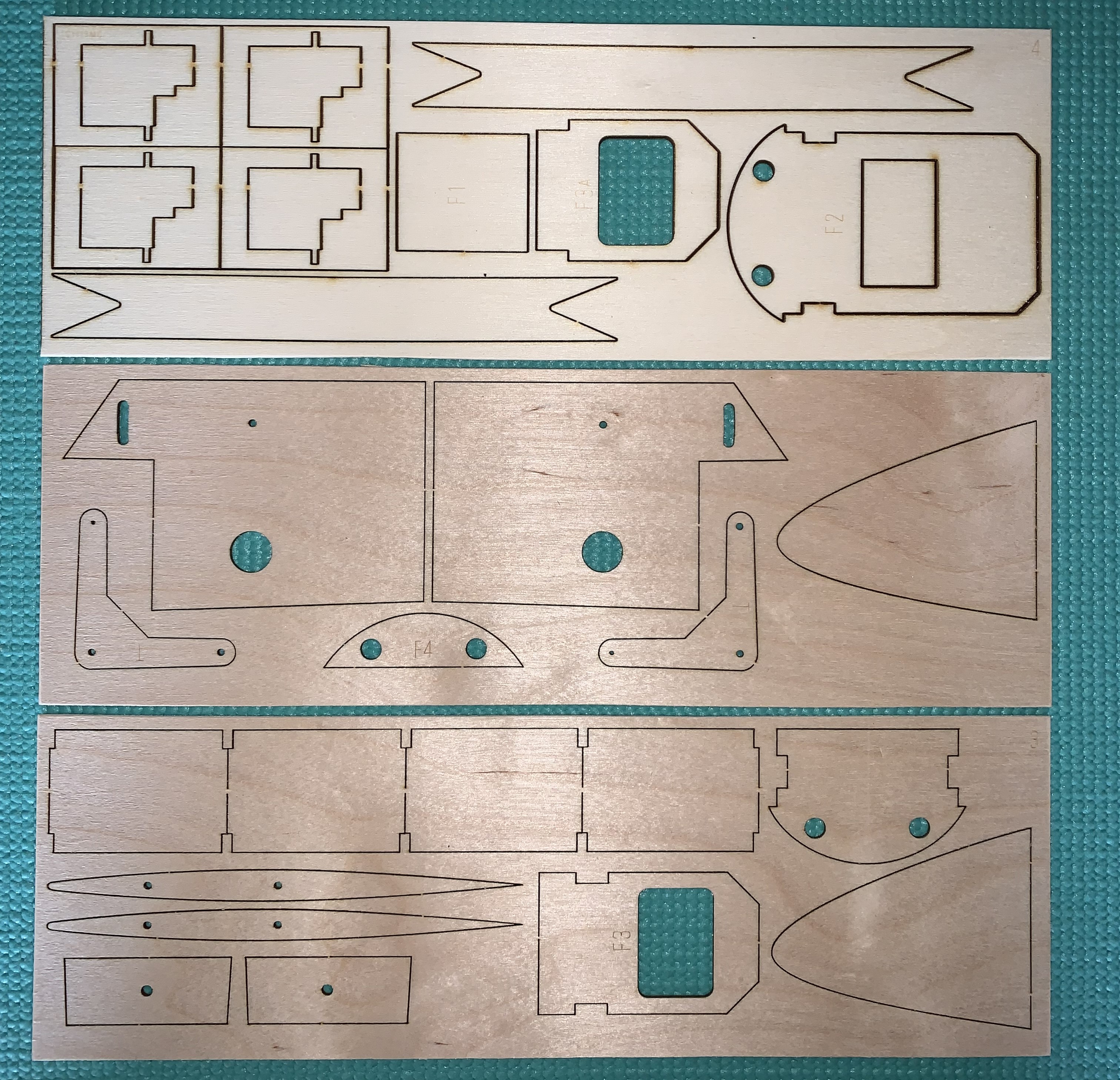 Phase 5 by Chris Foss ~ RC aerobatic slope soarer ~ Laser-cut Balsa/Ply Parts Set