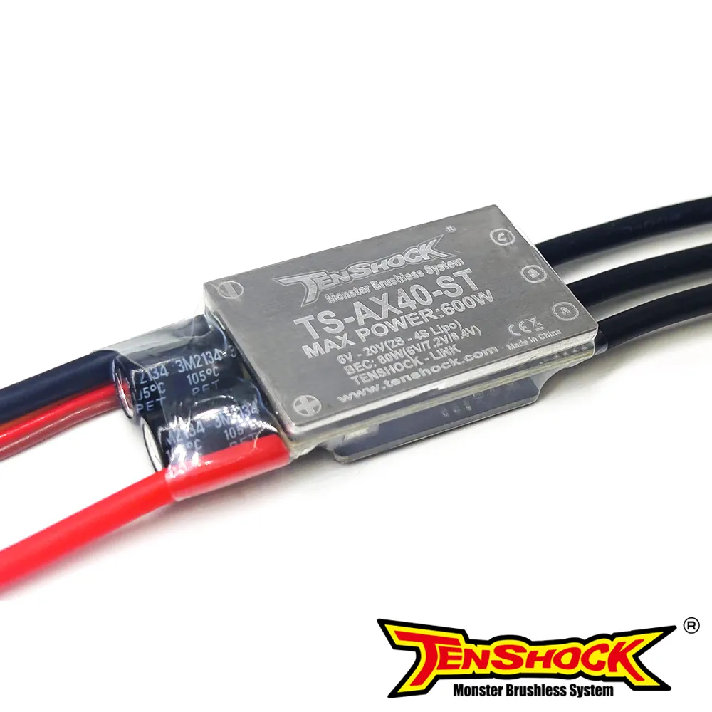 Tenshock TS-AX40-ST Brushless ESC Electronic Speed Controller for RC Gliders