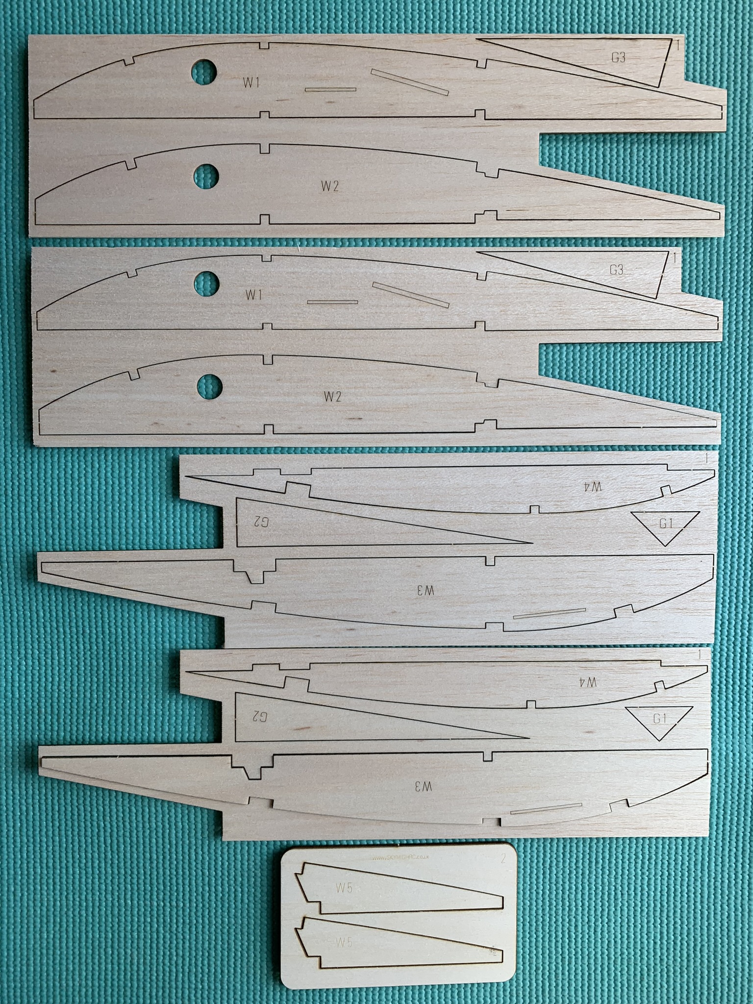 Speedy Bee by Andy Clancy - 40" RC Sports model - Laser-cut Balsa Rib Set
