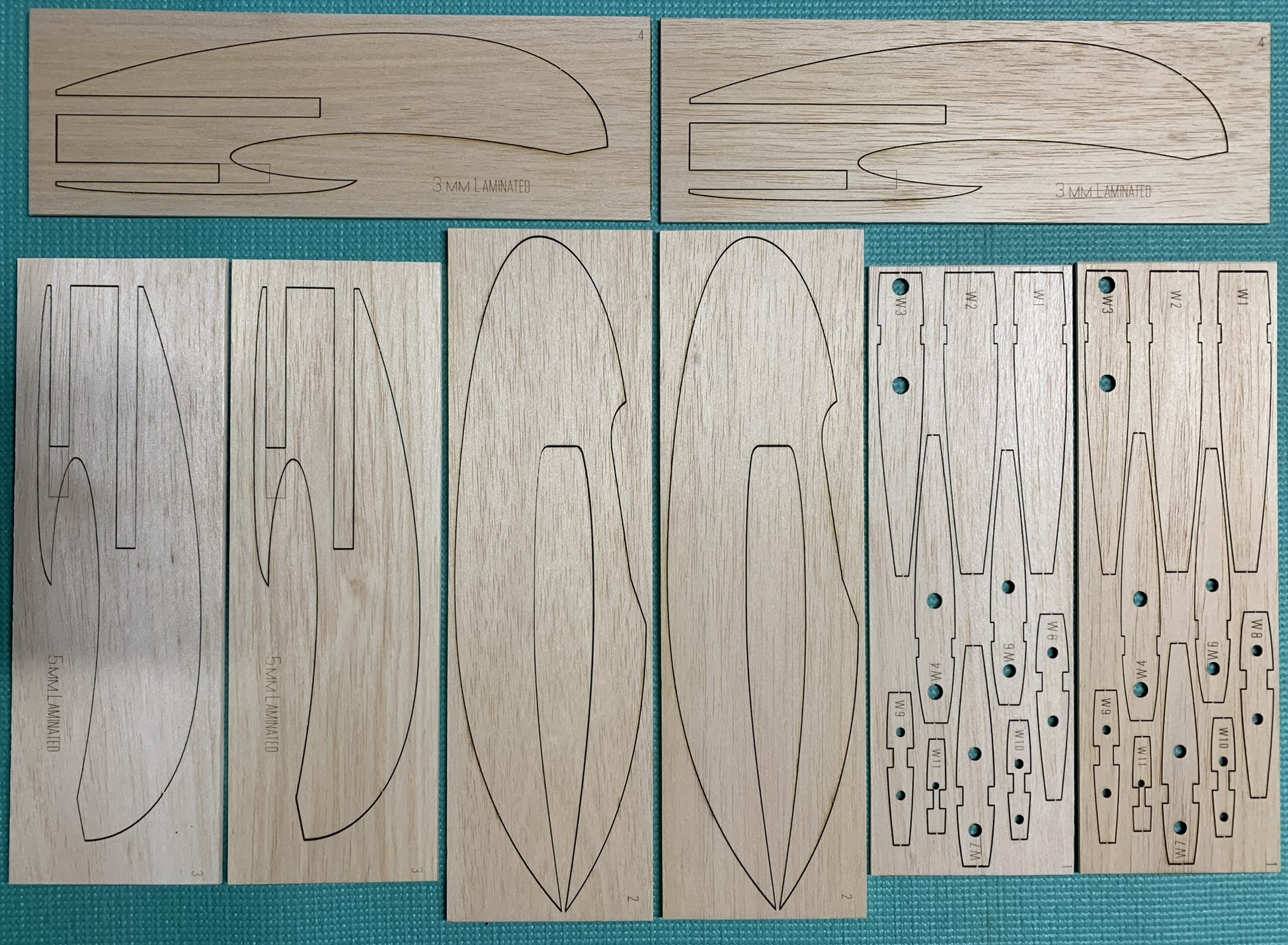 Frog Mosquito - 36" Control Line Stunt Model - Laser-cut Balsa Rib Set