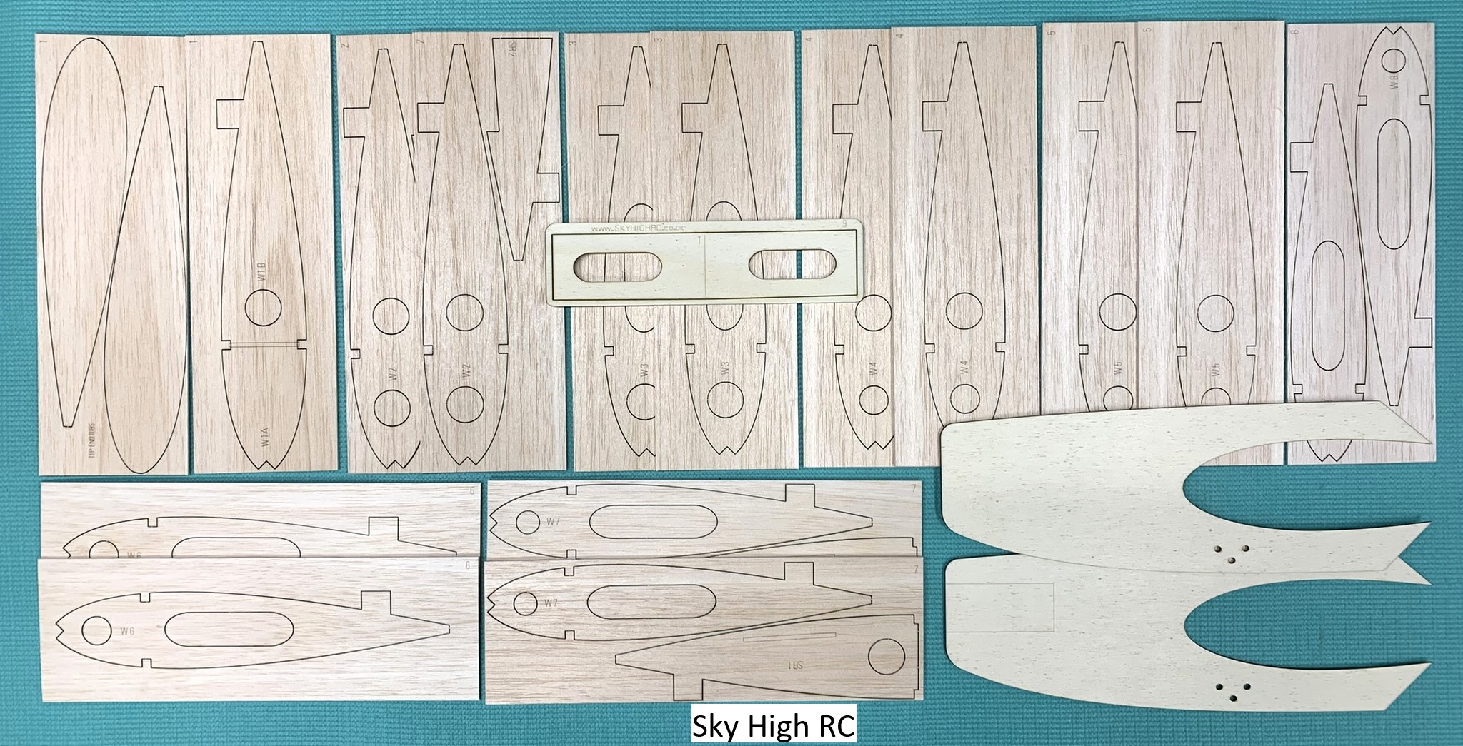 Sig Fazer -  RC Fun Fly Aerobatic Model ~ Laser-cut Wing RIB SET