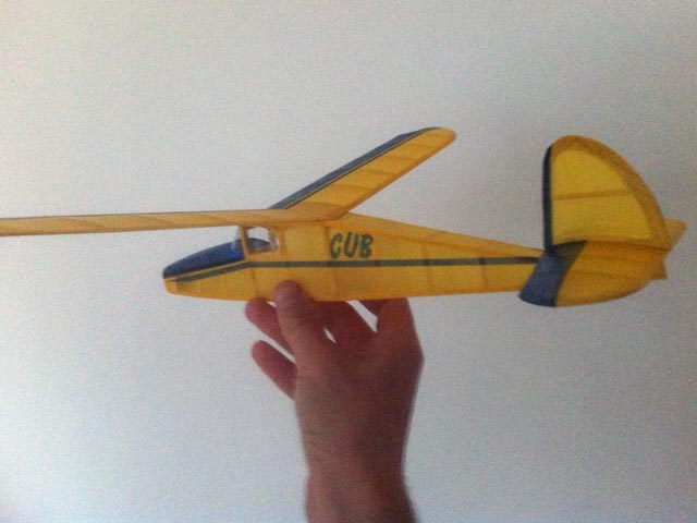 Keil Kraft Cub ~ 20" FF Glider / Jetex ~ Laser-cut Balsa Wing RIB & parts SET