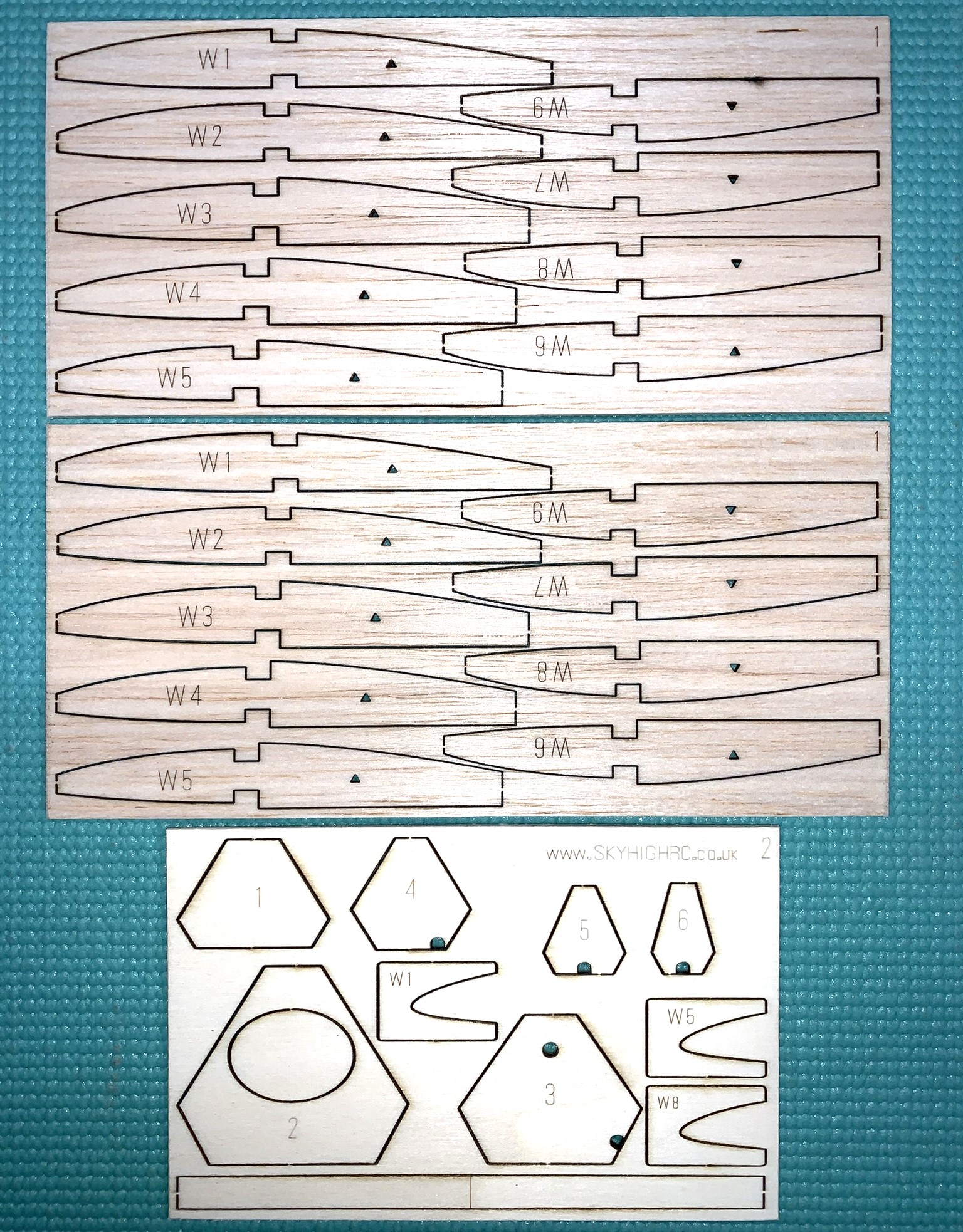 Talon - RC Slope Soarer ~ Laser-cut Balsa Wing RIB & Former SET