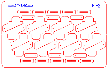 FT-2 Ply Control Horns Plus (24x19) for RC Model Aircraft - Laser cut parts