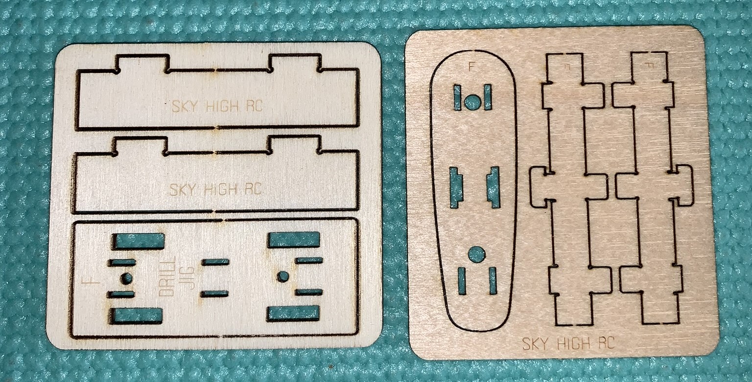 SH-3 ~ Tailplane Pylon Assy & Drill jig  ~ 6 x Laser Cut Ply parts