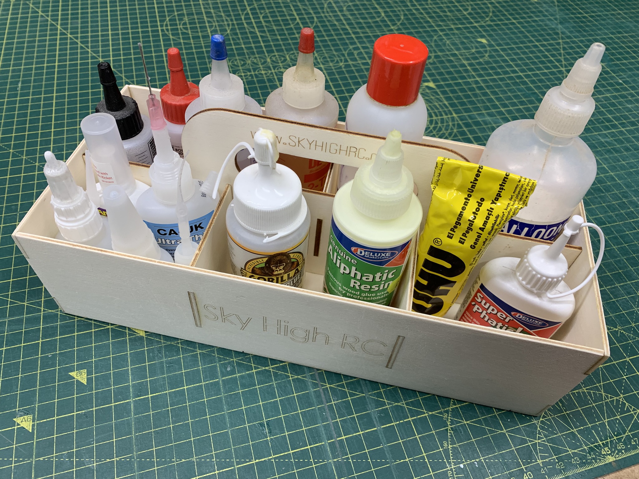 Glue Box for Model Makers & DIY ~ Laser-cut Plywood Kit