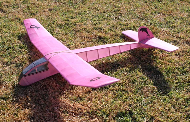 KK Dolphin 0.7 ~ 21" Vintage Free-flight Model Glider ~ Laser-cut Balsa RIB SET