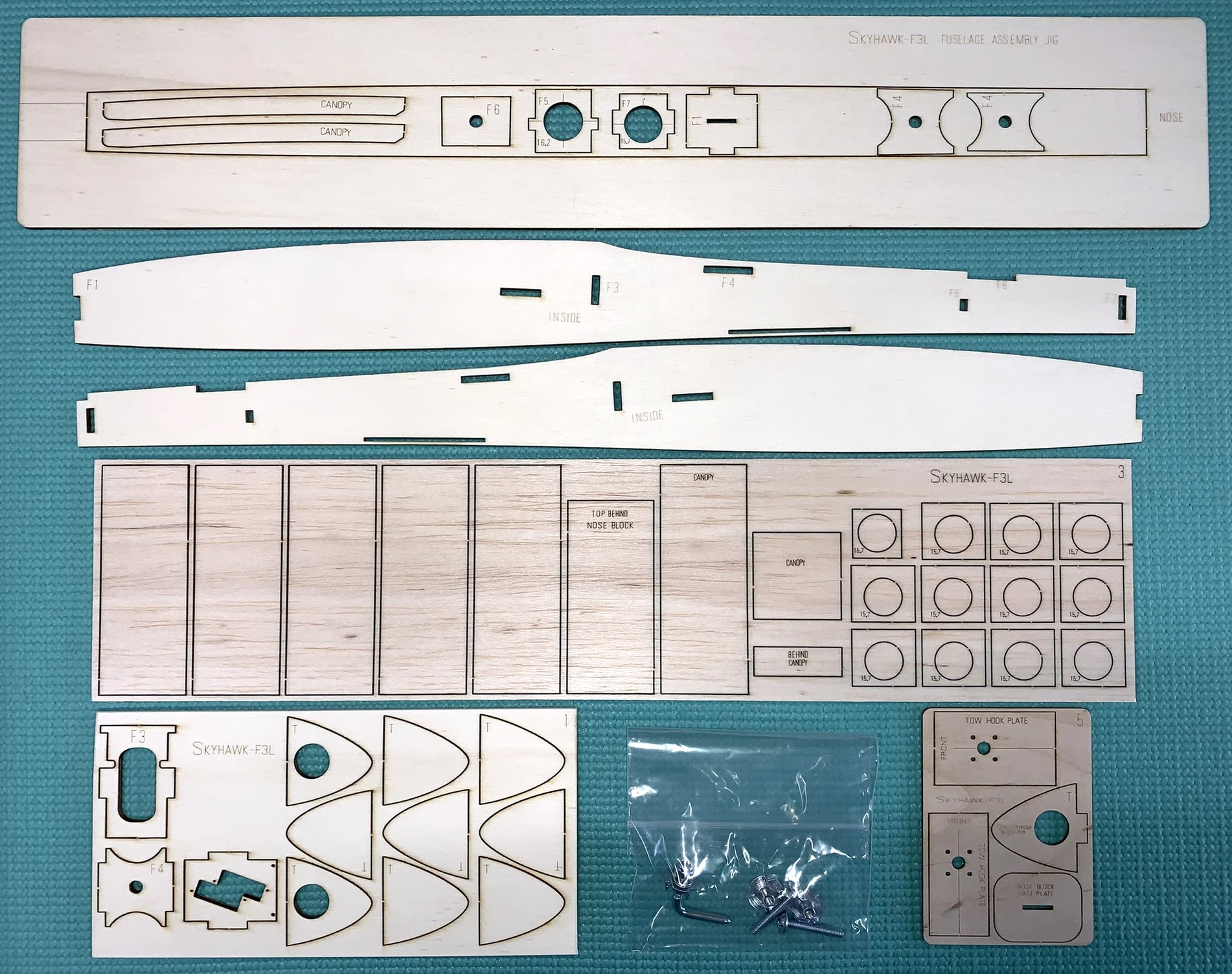 Skyhawk F3L ~ 2m RC F3-RES Glider ~ Laser-cut Full Kit