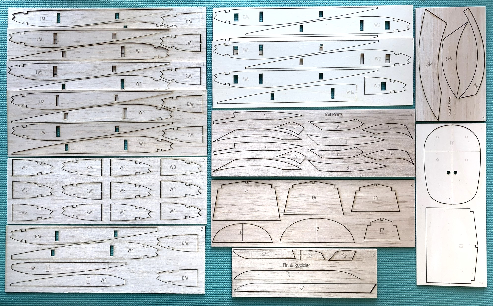 Piper J-3 Cub -  SIG 72" RC Scale Model ~ Laser-cut Wing RIB & Former SET