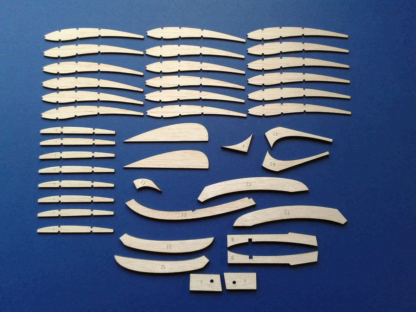 'Senator' - Vintage KK Rubber Powered Model Plane - Laser-cut Balsa Rib ...