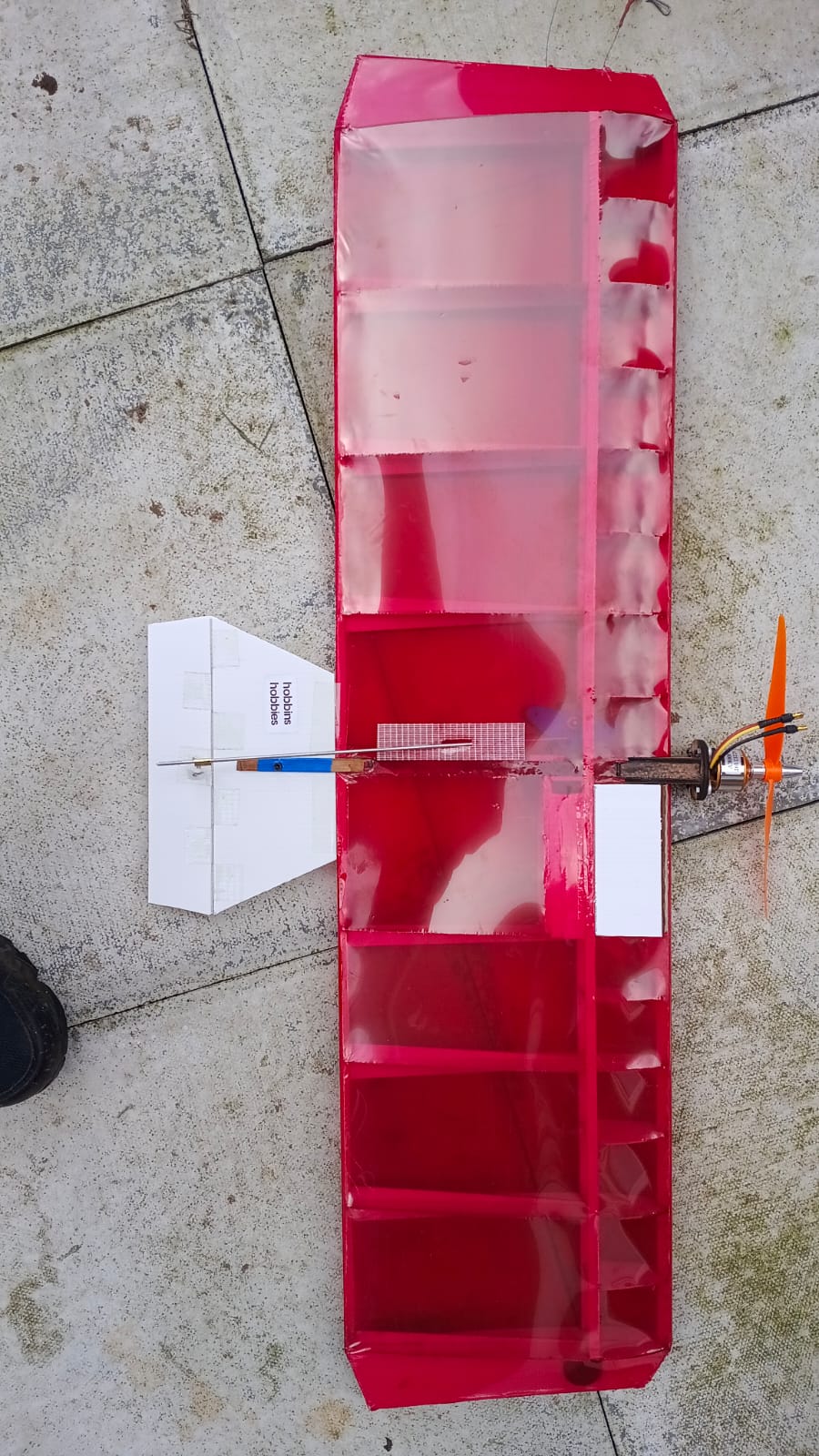 Hawk E4 ~ 35" Electric Control Line Combat ~ Single Rib & Parts Set Only