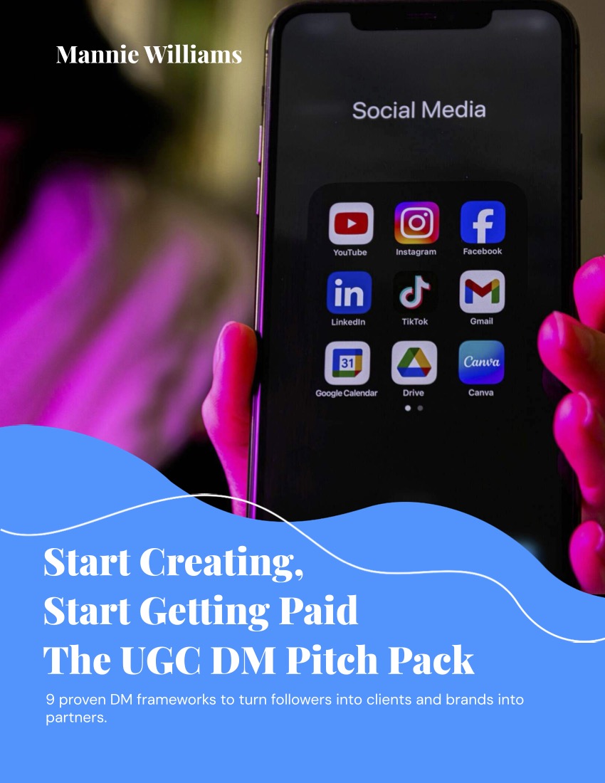 Start Creating, Start Getting Paid: The UGC DM Pitch Pack