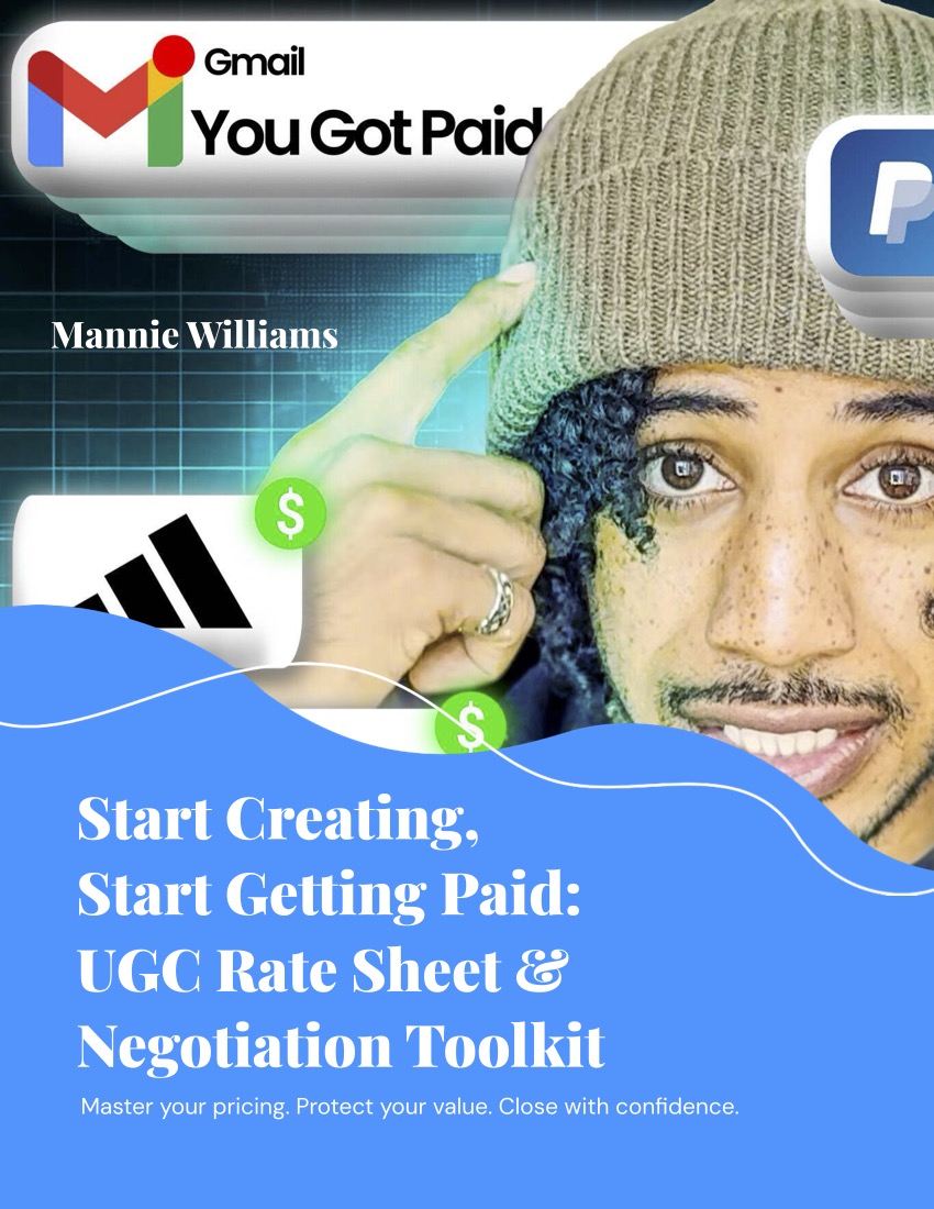 Start Creating, Start Getting Paid: UGC Rate Sheet & Negotiation Toolkit