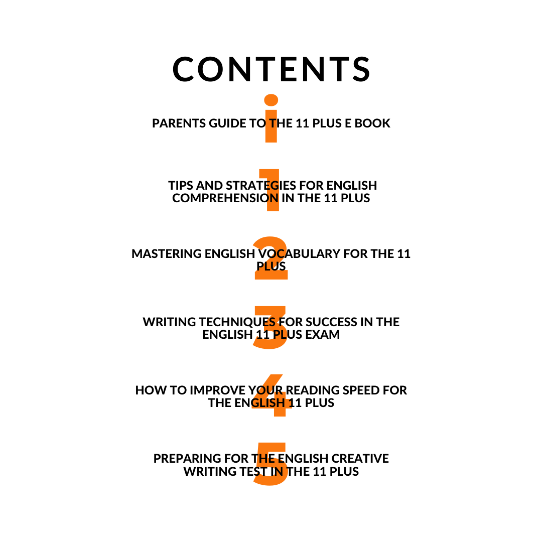 My PDF Book: 'The Secrets Of 11+ English Exam Success' 