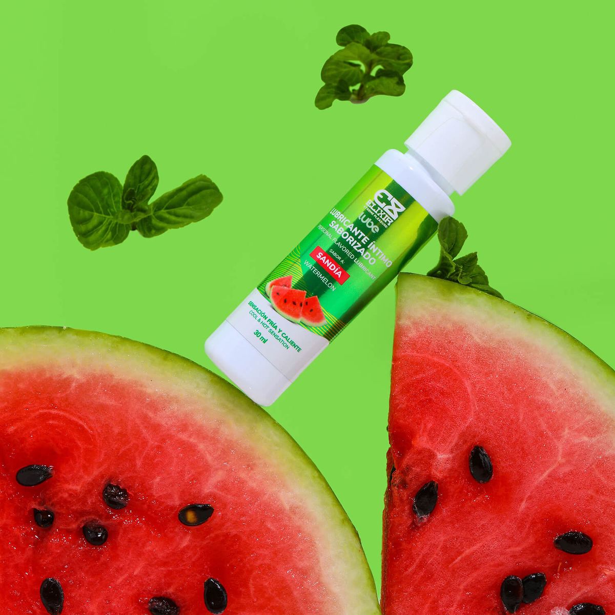 Lub comestible sensación caliente sabor sandia 