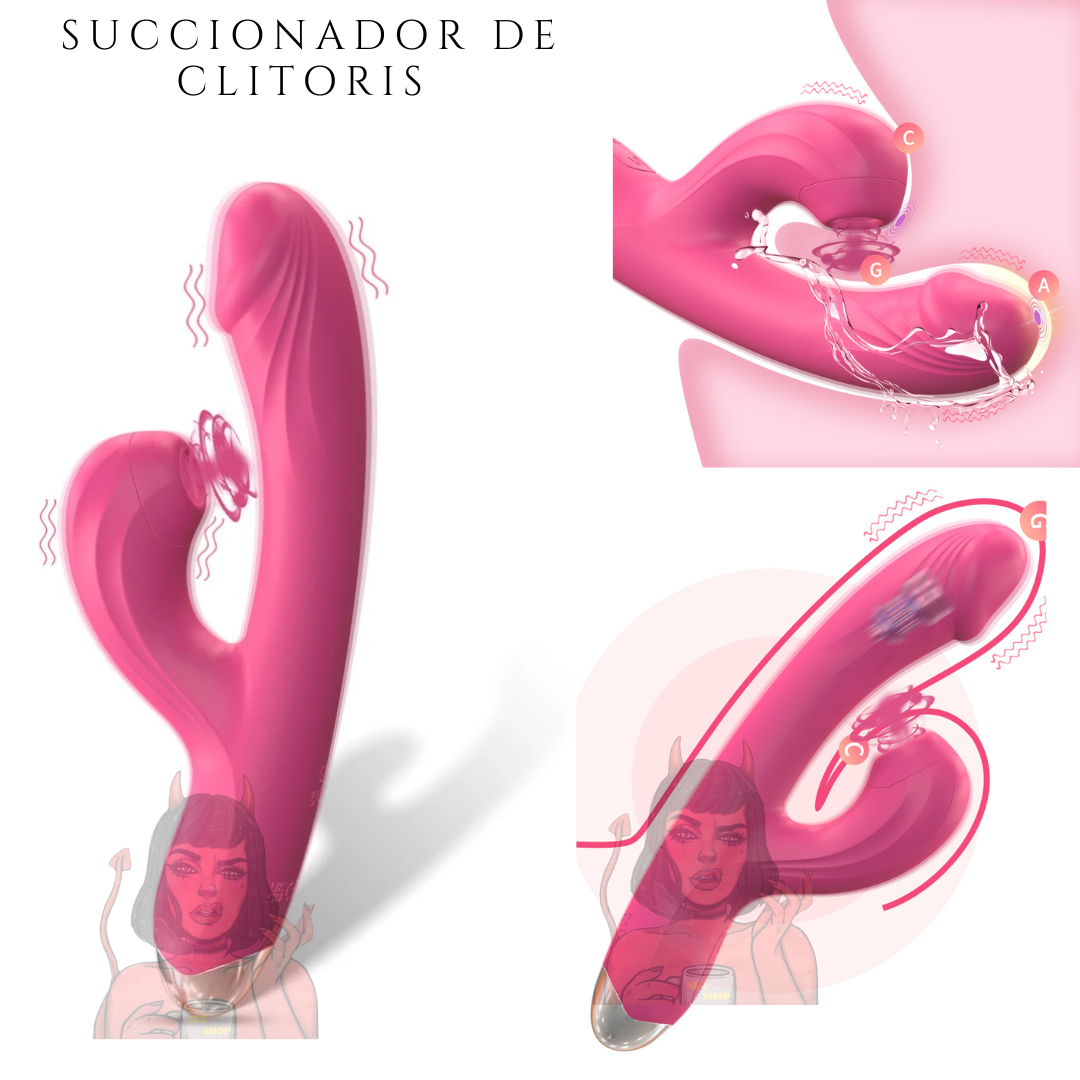Succionador de clitoris y vibrador (garantía un mes)