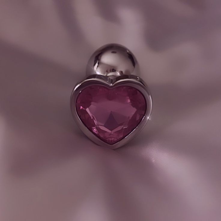 Plug de corazón plata